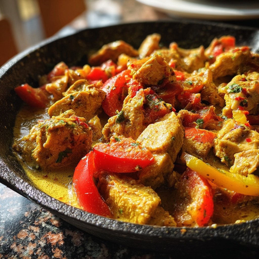 Kalorienarmes Hähnchen Curry