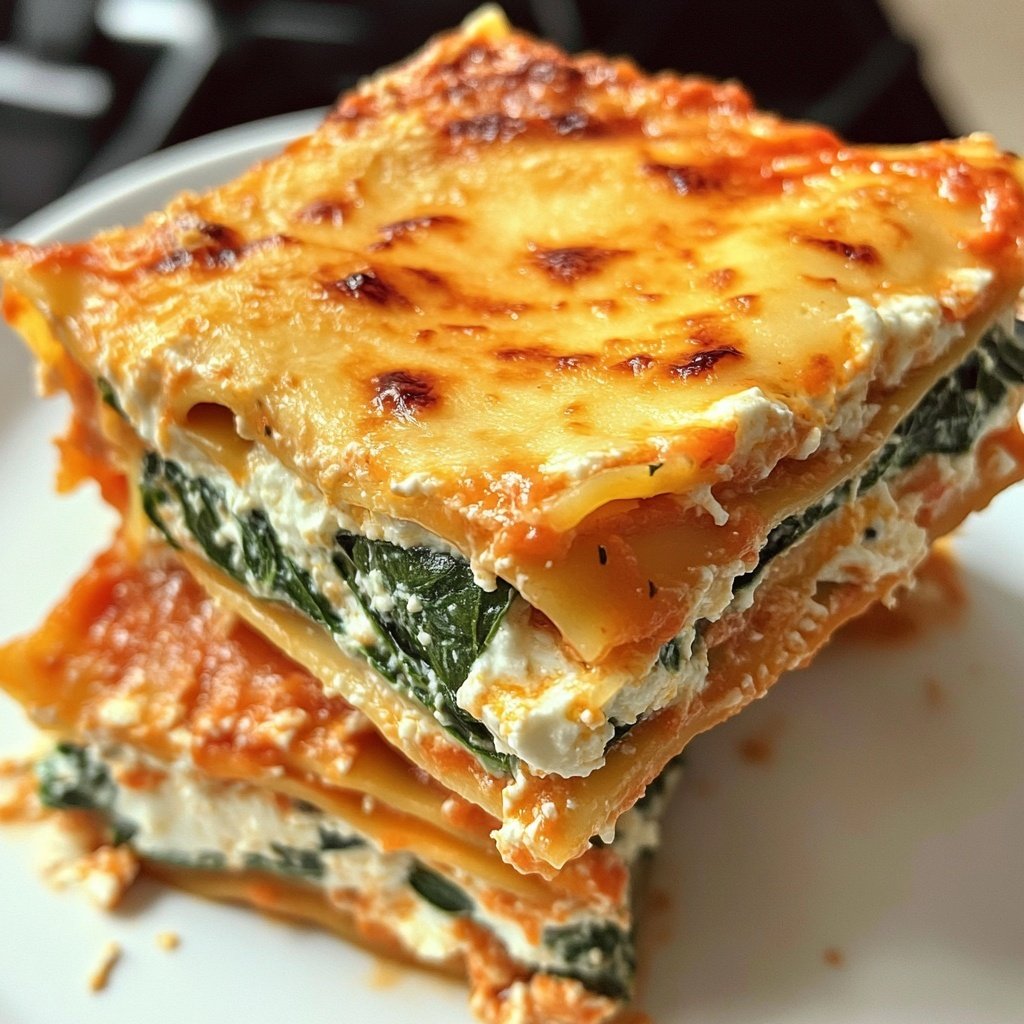 Lasagne mit Spinat und Ricotta