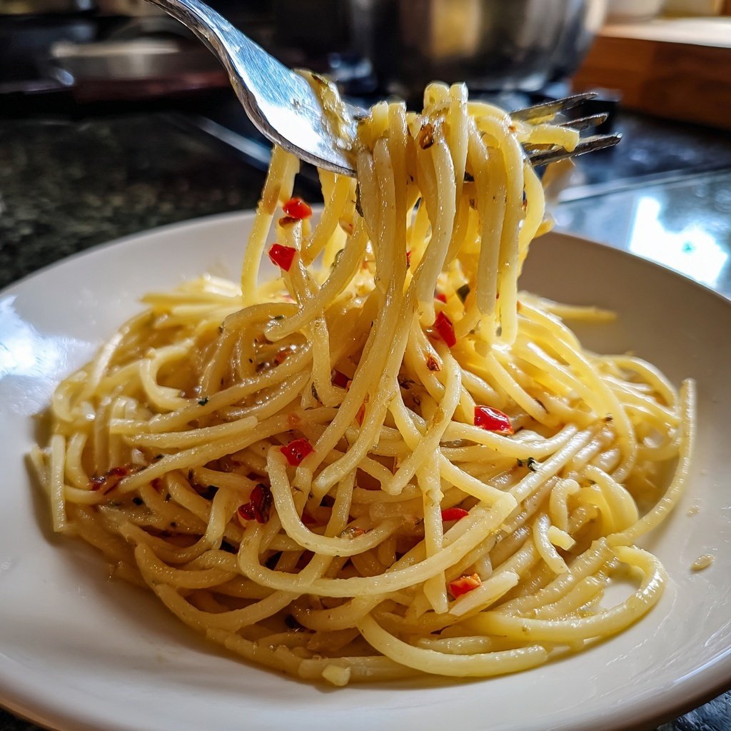 Spaghetti Aglio e Olio mit Chili