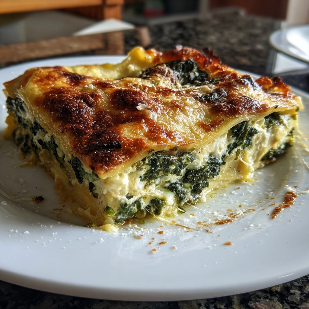 Lasagne mit Spinat und Ricotta