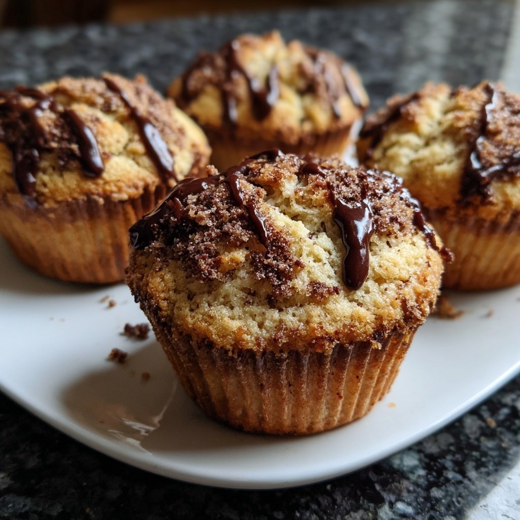 Muffins mit Kakao und Vanille