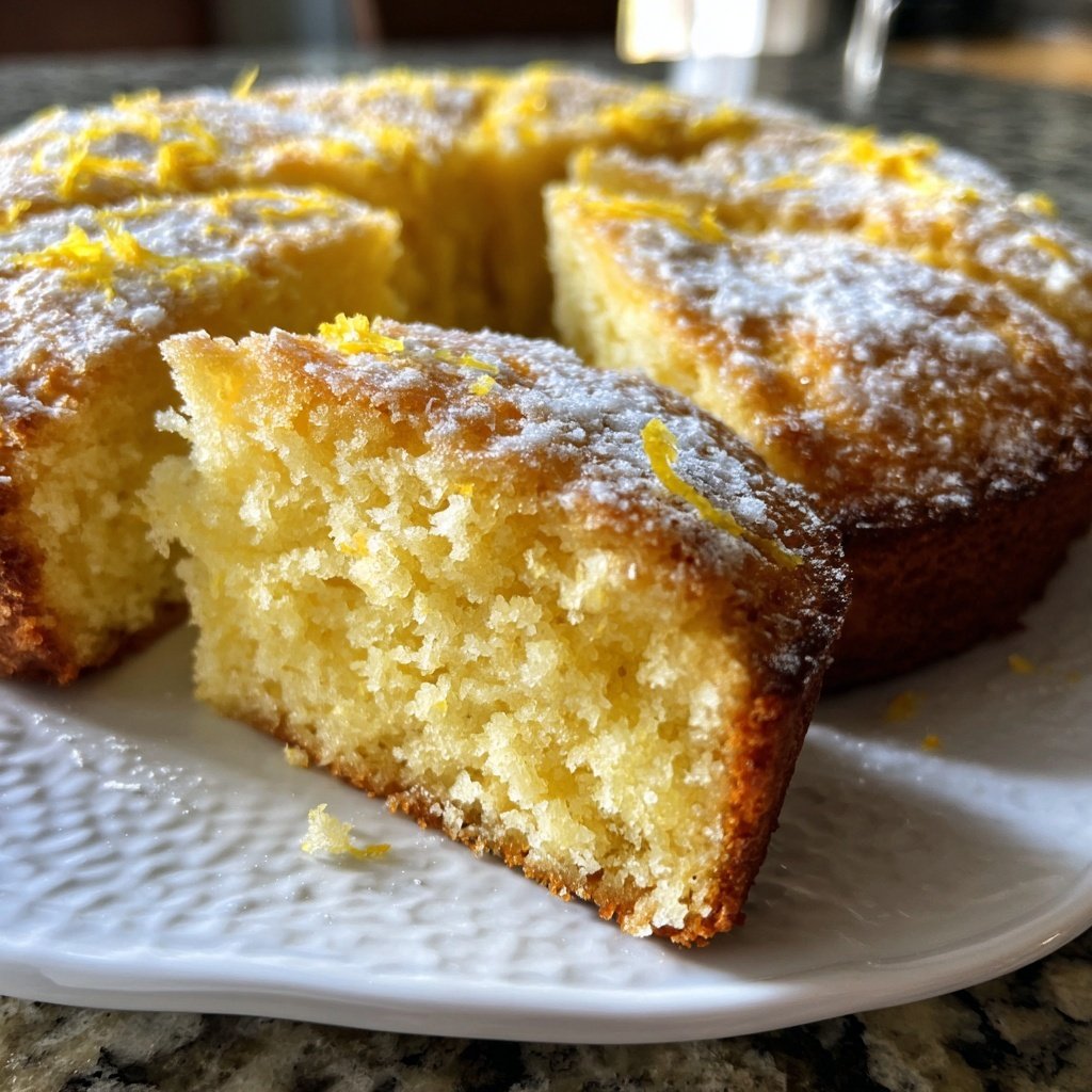 Zitronenkuchen ohne Zucker