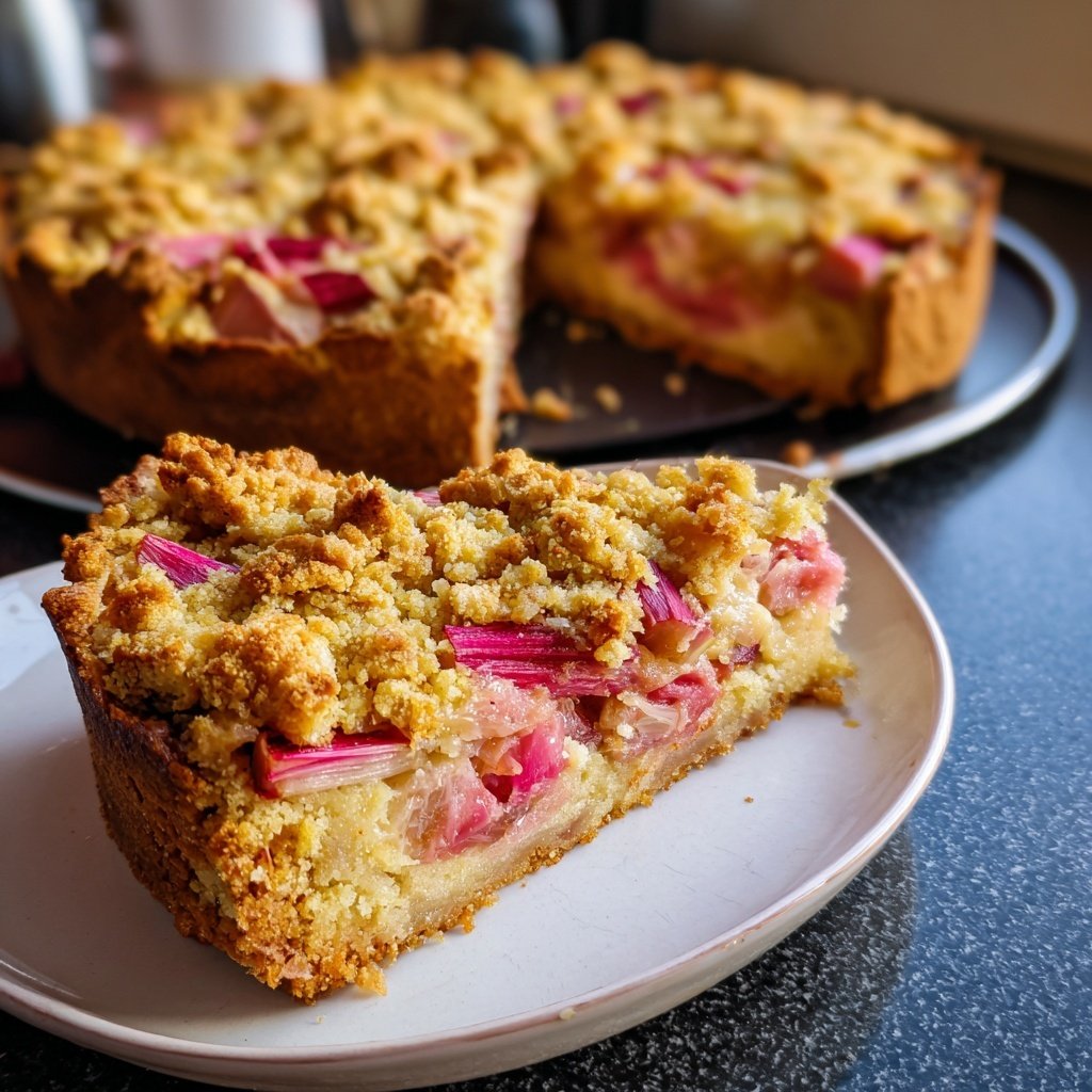 Streuselkuchen Mit Rhabarber