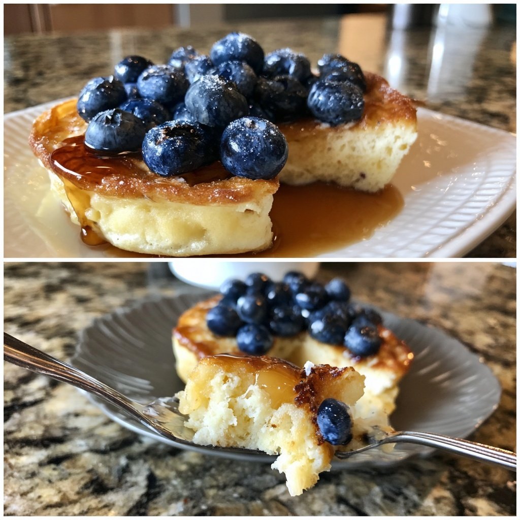 Pfannkuchen mit Heidelbeeren
