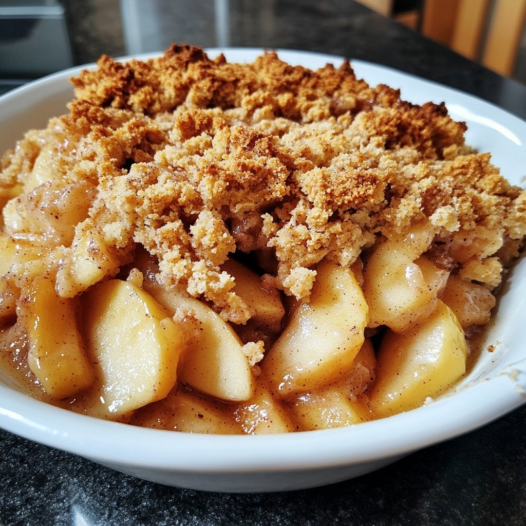 Veganer Apfel-Crumble